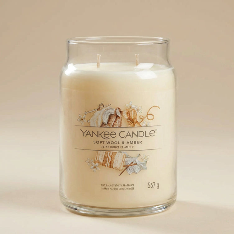Yankee Candle Giara 567gr Soft Wool & Amber
