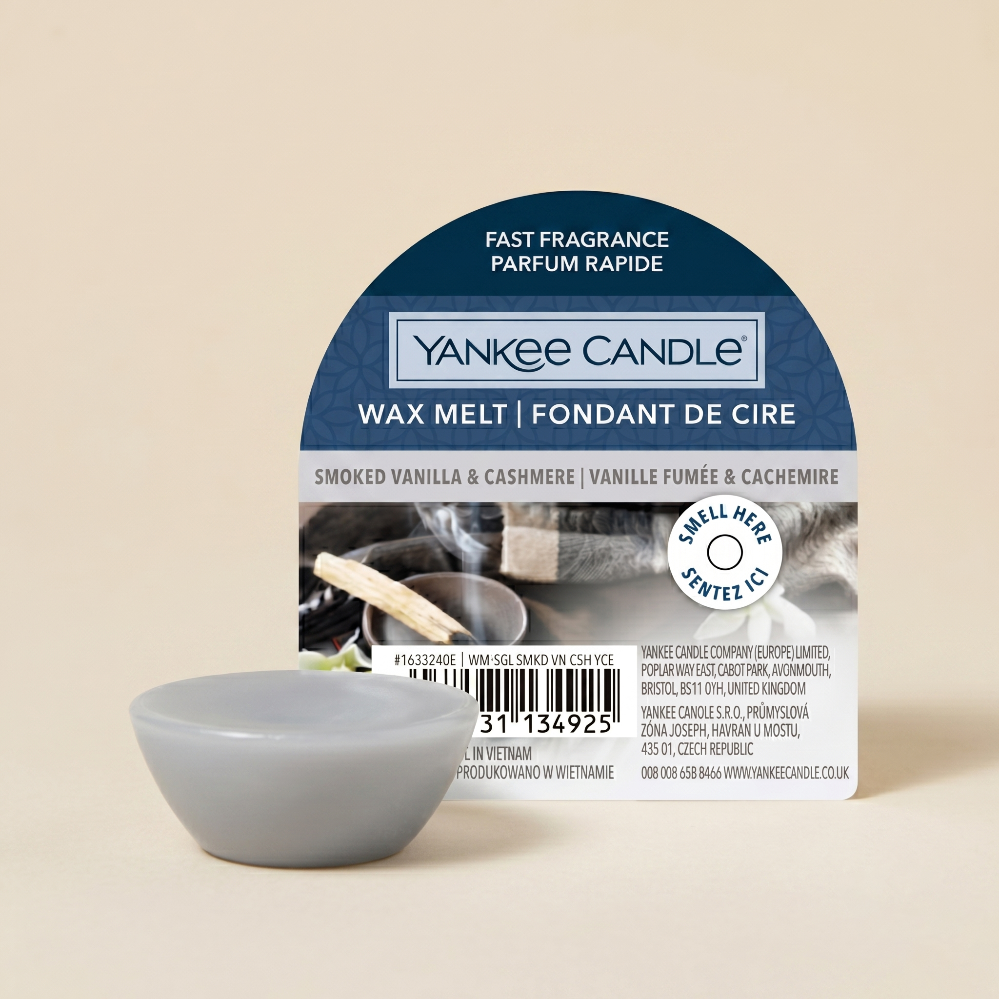 Yankee Candle cera Smoked Vanilla & Cashmere