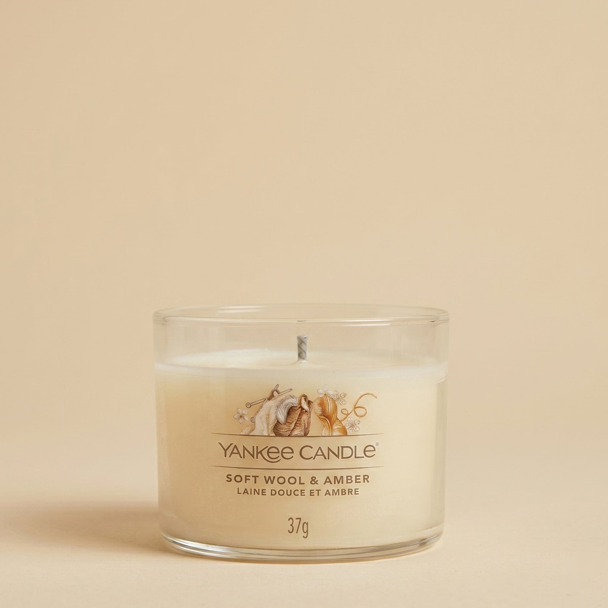 Yankee Candle candela mini Soft wool & Amber