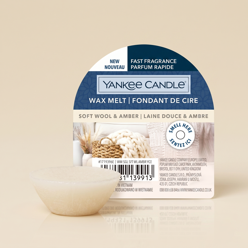Yankee Candle cera Soft Wool & Amber