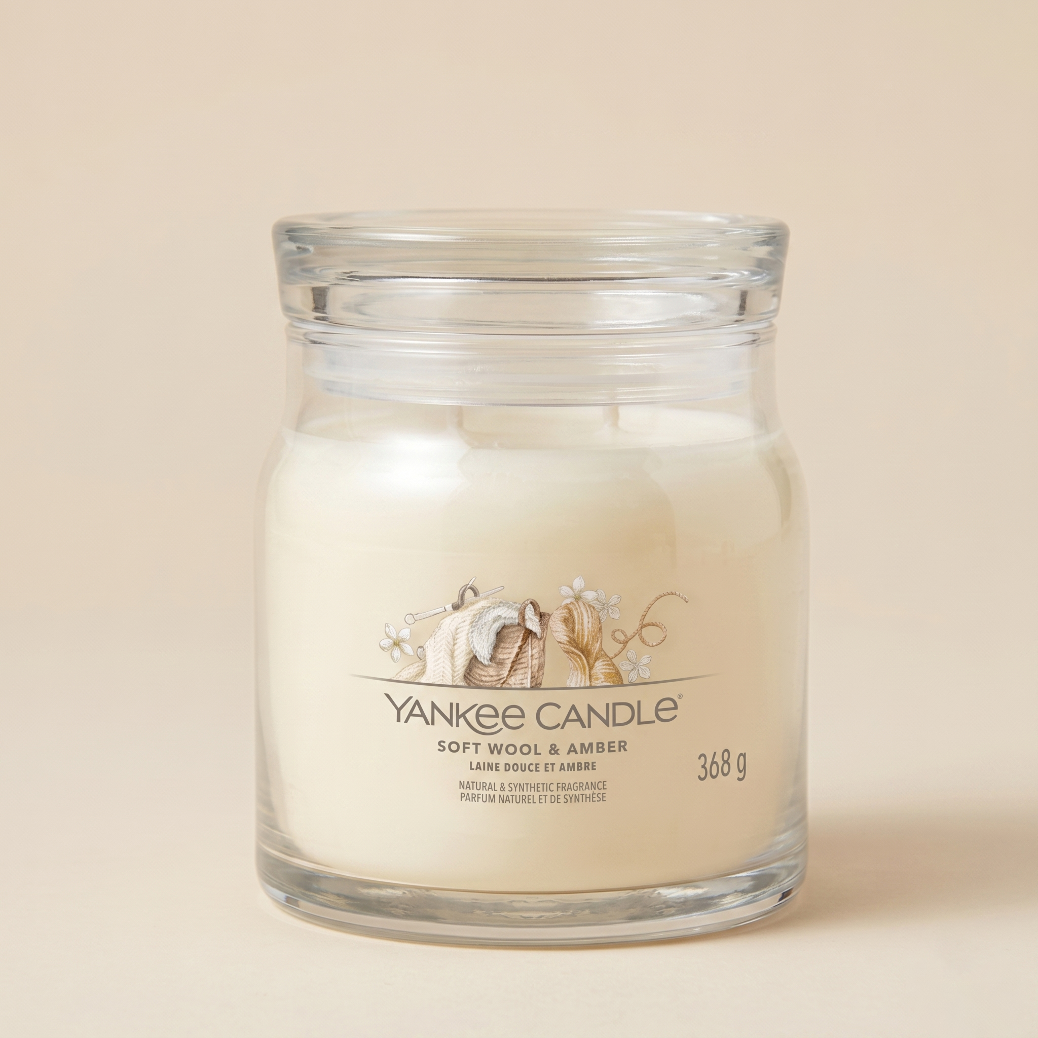 Yankee Candle Giara 368gr Soft wool & amber
