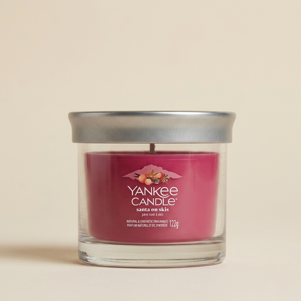 Yankee Candle candela tumbler 122gr Santa on Skis
