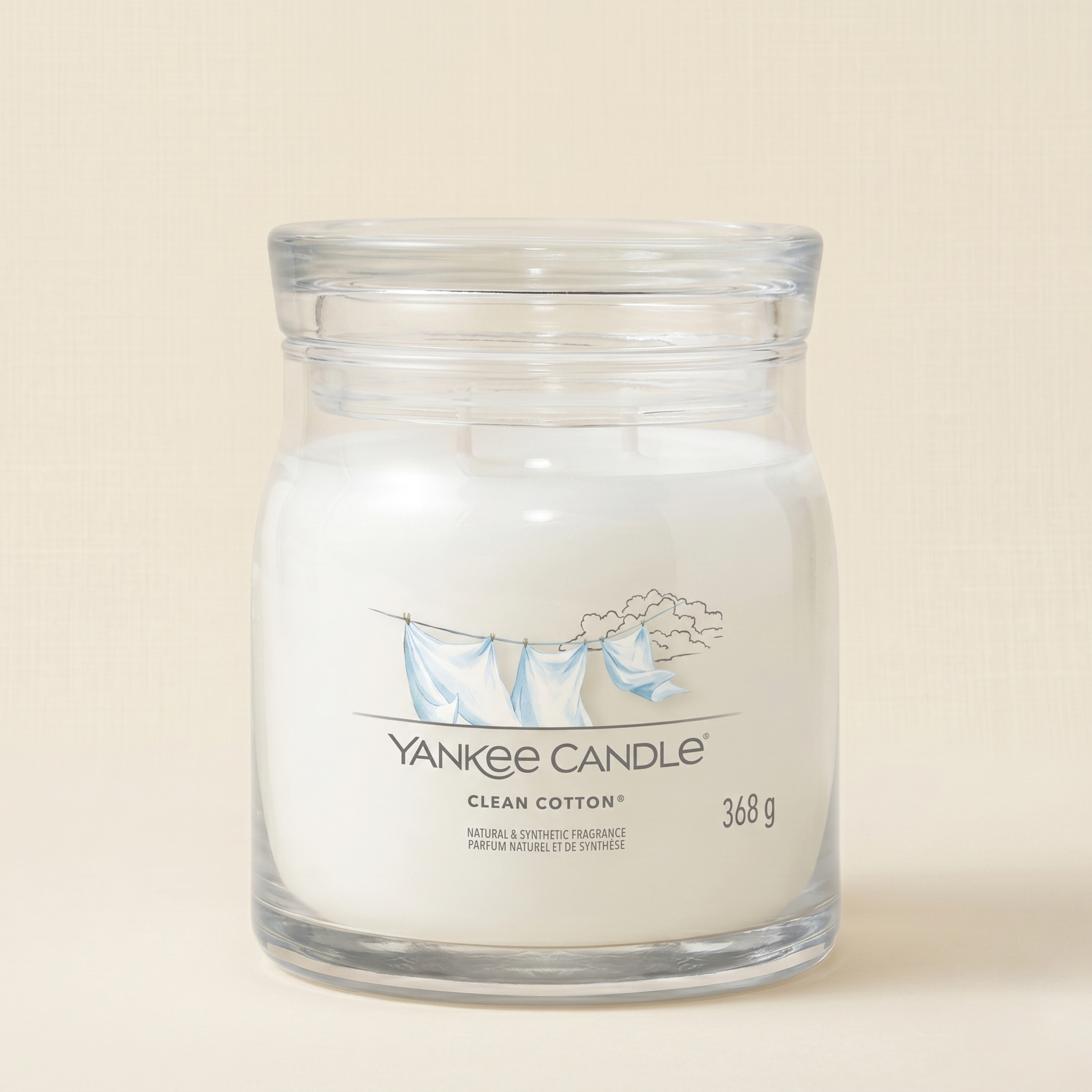 Yankee Candle Giara 368gr Clean cotton